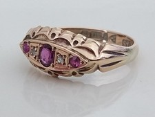 Antique 9ct Gold Ruby &