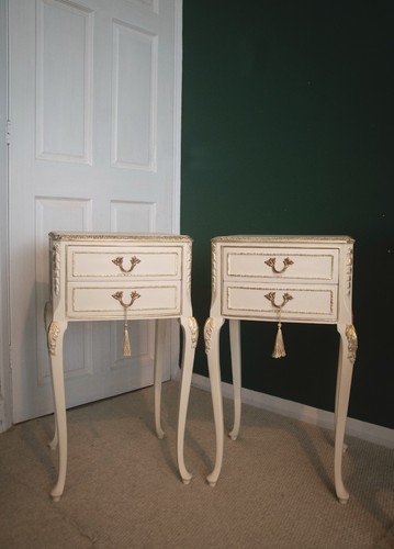 Pair upcycled cream - pair, french
