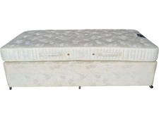 Stoddart Luxurious Divan Bed Set with Mattress Cream Floral Design PPWH