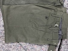 10x Vintage Military Army Trousers, Green wool, assorted sizes & condition