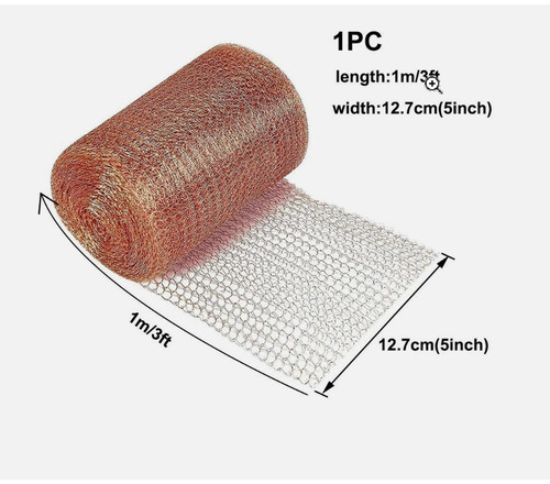 Knitted copper mesh roll - knitted,