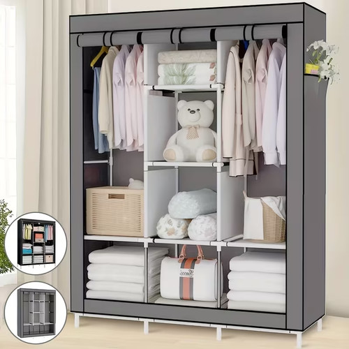 Canvas wardrobe portable - canvas,