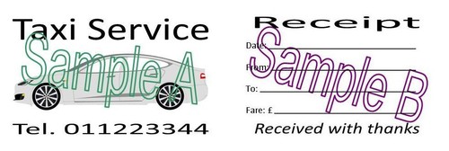 Business cards receipt - cards, dbl