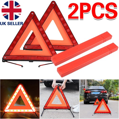 Large warning car triangle - x,