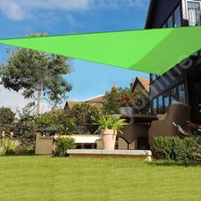 5m Sun Shade Sail Garden Patio Canopy Awning Screen 98% UV Block Triangle
