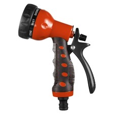 8 Pattern Universal Garden Hose Water Spray Gun, Hozelock Compatible, Soft Grip