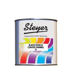  Chassis Satin Black Underbody Enamel Paint Tough & Durable Brush-on Coating 1L