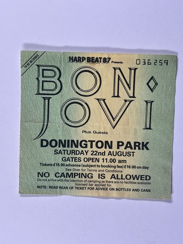 Bon jovi ticket richie sambora - jovi,