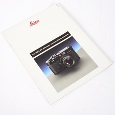 LEICA M6 RANGEFINDER "The Leica M6 Philosophy" SALES BROCHURE / BOOKLET PUB.1989