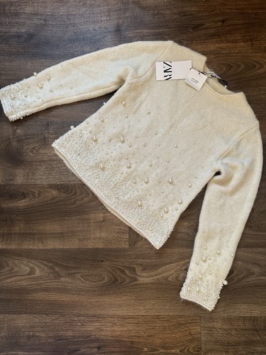 Bnwt zara cream - cream, knitted