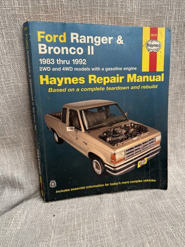Haynes ford ranger - ford, ii