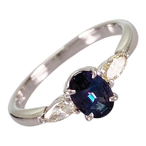 Ring platinum alexandrite - ring,