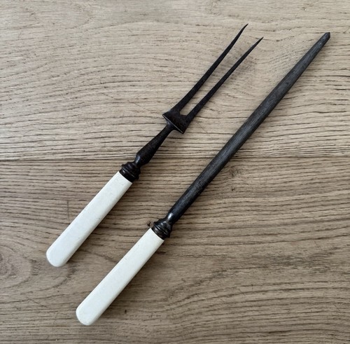 Vintage carving fork - vintage, &