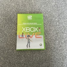 Xbox Live Gold 12-Month Membership Redeemed Microsoft Xbox 360 Collectors Item