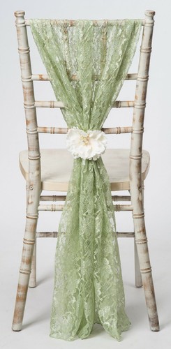Sage green lace vertical - sage,