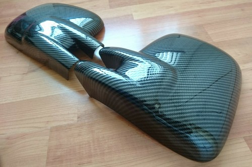 Pair mirror covers - covers, carbon