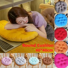 Solid Round Chair Seat Pad