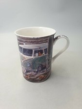 Lesser Pavey Bone China Mug Retro VW Volkswagen Camper Van On Farm Brian Tovey 