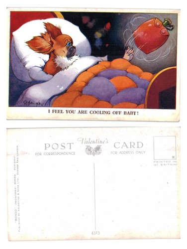 Vintage postcard bonzo dog - postcard,