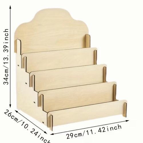 Wood tiered tier card - tier,