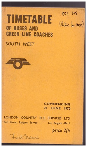 London country bus services - bus,