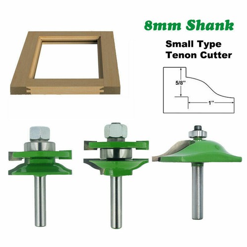 3pcs 8mm shank - 8mm, panel