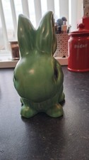 Sylvac Green Rabbit, 8 " tall.