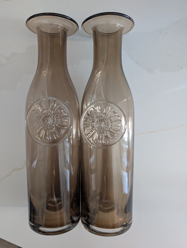 Pair dartington smoky - smoky, glass