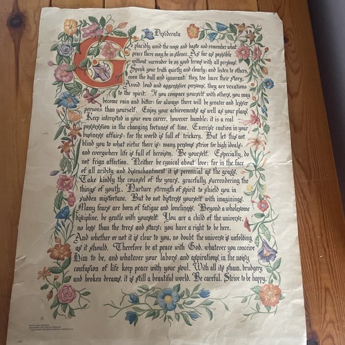 Vintage desiderata max - desiderata,