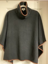 NWOT Women’s  Tuckernuck Leather Trim Funnel Piper Poncho One Size Retail $189.