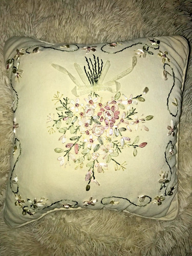 Vintage velour throw - velour, pillow