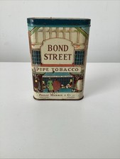PHILIP MORRIS Cigar Tin Bond Street Pipe Tobacco Empty Cigar Tin Collectable
