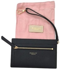 RADLEY London Medium Card Holder Plain Black Silk Street Ladies