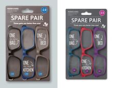 Spare Pair - 3 Pairs of "On the Go" Reading Glasses - All The Same Strength