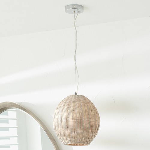 Natural rattan ceiling light - rattan,