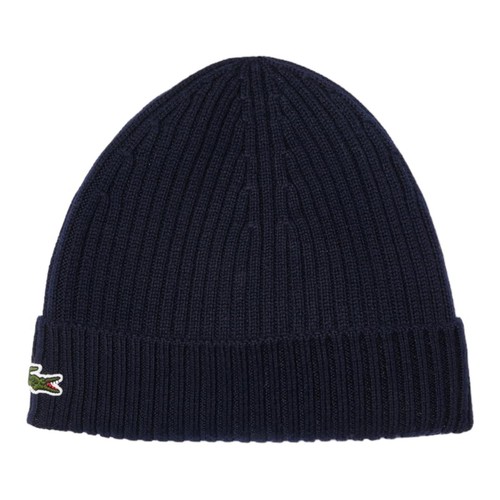 Lacoste ribbed wool beanie - lacoste,