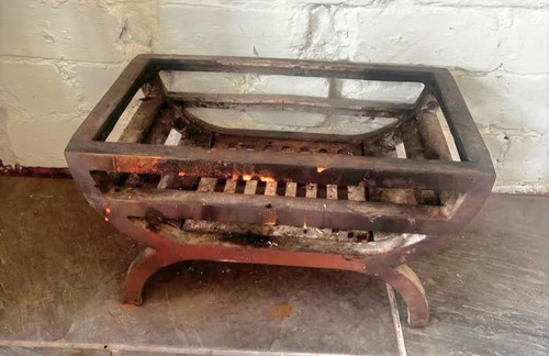 Vintage iron fire - fire, log