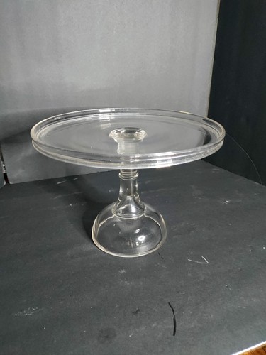 Antique clear pedestal - clear, pedestal/slaver