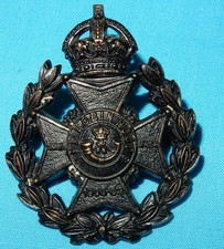 7th BATTALION NOTTS & DERBY ROBIN HOODS FORESTERS REGIMENT CAP BADGE K/C