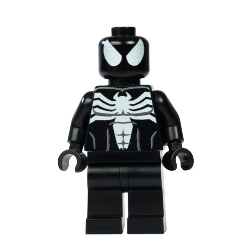Lego black symbiote spider man - black,