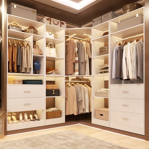 Corner walk closet - corner,