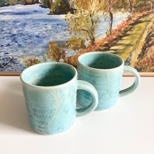 Edinburgh meadows pottery blue - pottery,