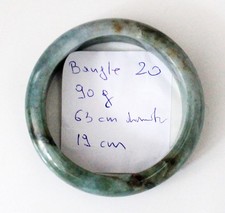 Dark green jade bangle women - dark,
