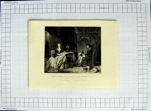 Old antique print - old, c1790-c1900