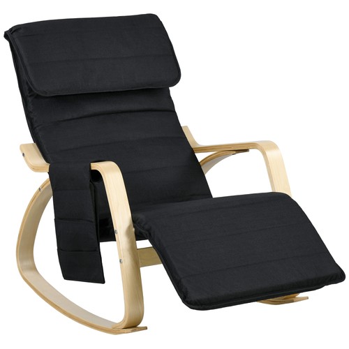 Homcom rocking chair - rocking, recliner