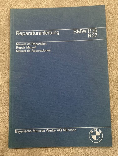 Bmw r26 r27 repair manual - r27,