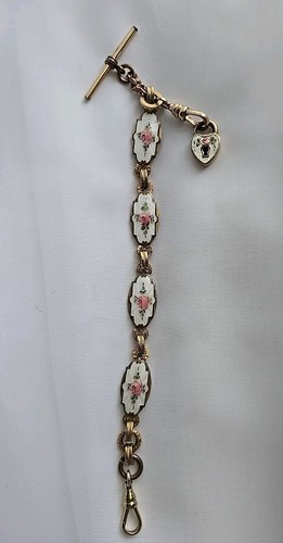 Antique enamel guilloche rose - antique,
