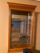 Vintage Wooden Curio Cabinet