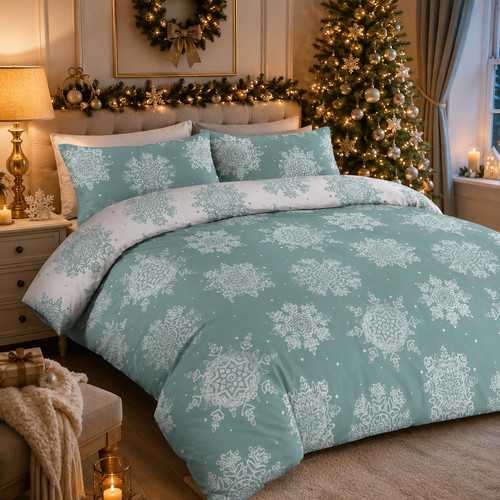 Snowflake duvet cover - duvet,