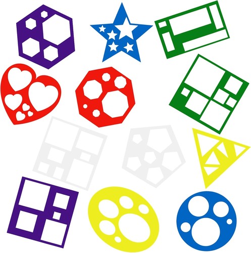Pcs geometric stencils - 12,